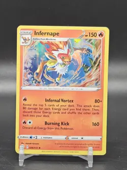 Infernape Holo Rare SWSH09: Brilliant Stars 026/172 NM Pokemon NM - Image 1
