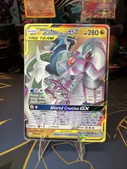 Pokemon TCG Arceus & Dialga & Palkia GX 156/236 Cosmic Eclipse Ultra Rare Card - Image 1