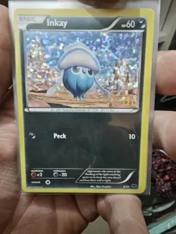 Pokemon Inkay 6/12 McDonald's 2014 Promo Holo Basic 60 HP Peck - Image 1