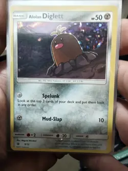 Pokemon Alolan Diglett 009/012 McDonald's 2017 Promo Holo Basic 50 HP Mud-Slap - Image 1