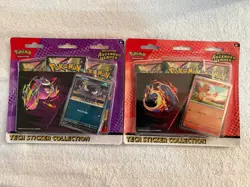2 Pokemon Ascended Heroes Tech Sticker Booster Pack Charmander Gastly - Image 1