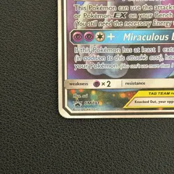 Pokemon TCG Mewtwo & Mew GX SM191 Black Star Promos - MP - Image 5