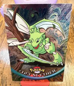 Pokemon Topps Chrome Scyther #123 - Image 1