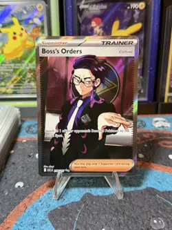 Pokemon Boss's Orders Corbeau 256/217 Ascended Heroes Full Art Holo Ultra Rare - Image 1