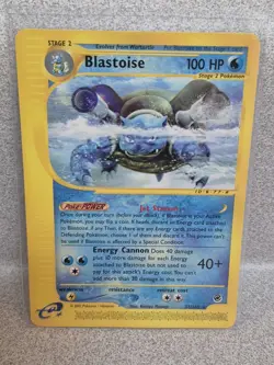BLASTOISE 37/165 Expedition Base Set E-SERIES NON-HOLO rare Pokemon - Image 2