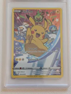 2020 Pokemon SWSH020 BSP Pikachu Holo PSA 9 MINT Black Star Promo - Image 3