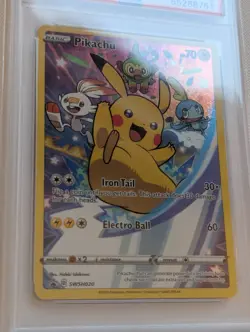 2020 Pokemon SWSH020 BSP Pikachu Holo PSA 9 MINT Black Star Promo - Image 4