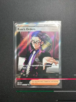 Boss's Orders Corbeau 256/217 Ultra Rare Full Art Ascended Heroes Pokemon NM - Image 1