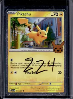2024 Pokemon Trick or Trade Pikachu #018/091 - Image 1