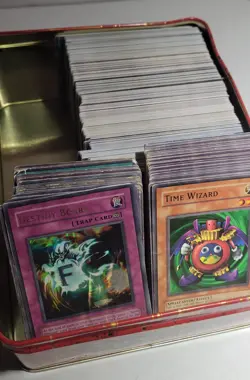 Yu-Gi-Oh! Tin of Random Cards Bulk Lot Dmg-LP Vintage-Mid Era - Image 1
