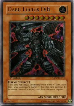 Yugioh Dark Lucius LV6 CDIP-EN010 1st Edition Ultimate Rare NM - Image 1