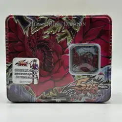 Yugioh 5D’s Black Rose Dragon 2008 Tin - Factory Sealed RARE! - Image 1