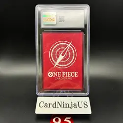 CGC 9 MINT Roronoa Zoro Parallel OP01-001 L 25th Edition ONE PIECE Card Game 95 - Image 2