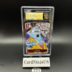 CGC 10 PRISTINE Jimbei Parallel ST01-005 C 25th Edition ONE PIECE Card Game 221 - Image 1