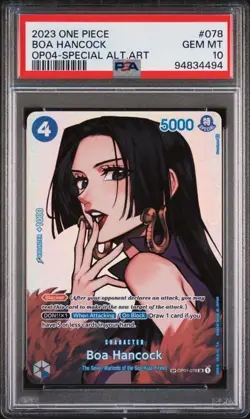 2023 One Piece Boa Hancock OP04-078 Special Alternative Art PSA 10 - Image 1