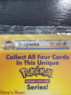 Sealed DRAGONITE Pokemon The First Movie WB Promo Black Star 1999 Card WOTC New - Image 2