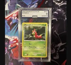 Wurmple 103/127 Yuka Morii Clay Art Pokemon Card AGS Graded Mint 9 - Image 3