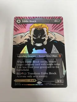 Eddie Brock Borderless Foil Card #0233 MTG - Image 1