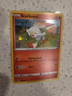 Scorbunny - SWSH244 - SWSH Black Star Promos Pokemon Card NEAR MINT NM - Image 2