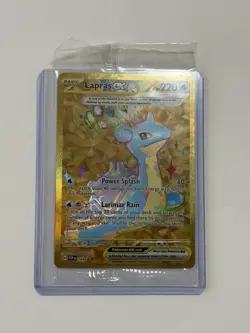 Pokemon -SEALED- Gold Lapras EX 164 Scarlet & Violet Promo Cards Holo - Image 1