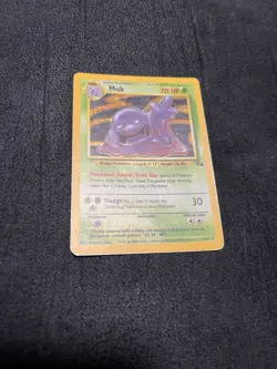 Pokemon Fossil Unlimited Muk Holo Rare TCG Card 13/62 Mp-HP - Image 4