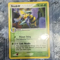 Pokemon Beedrill FireRed & LeafGreen Holo Rare 1/112 2004 Stage 2 90 HP Card - Image 1