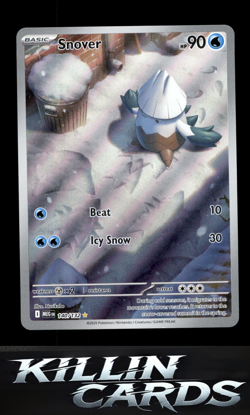 Snover - 140/132 140/132 Pokemon Illustration Rare ME01: Mega Evolution Card NM - Image 1