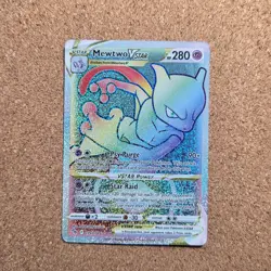 Mewtwo VSTAR 079/078 Pokemon Go Rainbow Secret Rare TCG Card *B1 - Image 1
