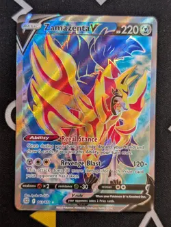 Zamazenta V 163/172 - Pokemon TCG Brilliant Stars Sword Shield Full Art Card NM - Image 1