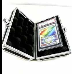 Graded Card Slab Holder Storage Box Aluminum Case PSA BGS CGC Grail Protector - Image 1