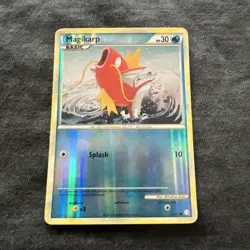 Pokemon MAGIKARP Card 72/123 Reverse Holo Common HeartGold SoulSilver Light Play - Image 1