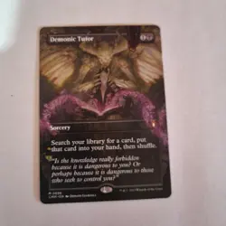 Demonic Tutor (Borderless) Commander Masters Regular Newr Mint - Image 1