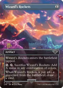Wizard's Rockets-Tales Of Middle-Earth Promos-Borderless-Foil-400s-LP - Image 1