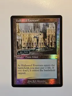 Hallowed Fountain - SERIALIZED 321/500 - Ravnica Remastered, #404 NM - Image 1