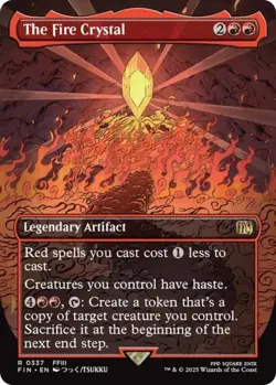 The Fire Crystal - Borderless Foil - #337 - Final Fantasy - MTG - Image 1