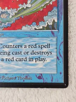 MTG Beta Blue Elemental Blast LP 1993 Old School Magic Vintage Richard Thomas - Image 4