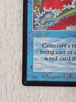 MTG Beta Blue Elemental Blast LP 1993 Old School Magic Vintage Richard Thomas - Image 5