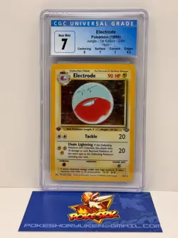 Pokemon 1999 CGC 7 Jungle 1st Edition Electrode Holo 2/64 W/Sub - Image 1