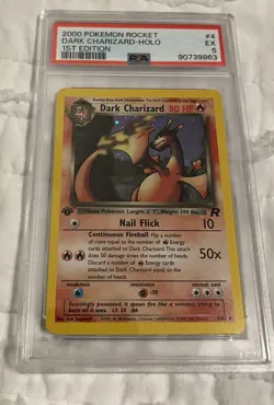 Pokemon Dark Charizard PSA Graded 5 Card 4/82 - Image 3