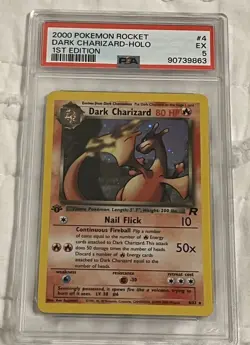 Pokemon Dark Charizard PSA Graded 5 Card 4/82 - Image 4