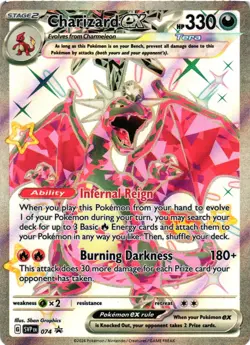 Pokemon TCG charizard ex 074 Sv: Scarlet & Violet Promo Cards Holo VLP - Image 1