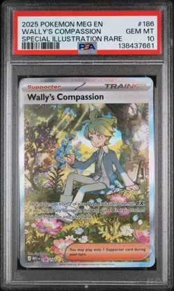 2025 POKEMON MEG EN-MEGA EVOLUTION #186 WALLY'S COMPASSION PSA 10 - Image 1