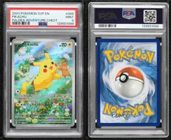 Pikachu (Paldea Adventure Chest) Holo Pokemon Scarlet & Violet Black Star PSA 9 - Image 3