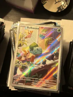Pokemon TCG Bulbasaur Stellar Crown IR 143/142 - Image 3