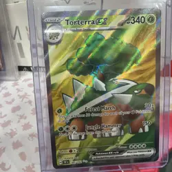 Pokemon TCG Torterra ex 185/162 Temporal Forces Full Art Holo Rare NM - Image 3