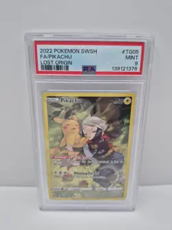 Pikachu Ultra Rare SWSH11: Lost Origin Trainer Gallery TG05/TG30 PSA 9 Pokemon - Image 1