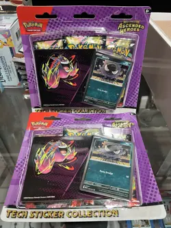 Pokemon TCG Ascended Heroes Tech Sticker Booster Pack Gastly 2x Sealed - Image 1