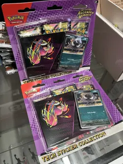 Pokemon TCG Ascended Heroes Tech Sticker Booster Pack Gastly 2x Sealed - Image 2