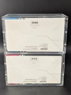 2x Pokemon SV10.5 Black Bolt White Flare Sealed Booster Bundle Display W/Acrylic - Image 2