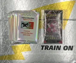 Pokemon TCG 1x S&V Paldean Fates Booster Pack + 8x Legacy Mystery Packs - Image 2